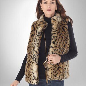 Chico's Fearless Cheetah Fatema Vest